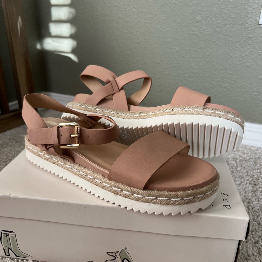 a new day Women's Blush Espadrille Sandals